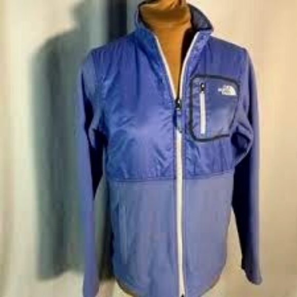 The North Face Girls Glacier Track Fleece Jacket Size L 14-16 - Blue - Picture 1 of 9